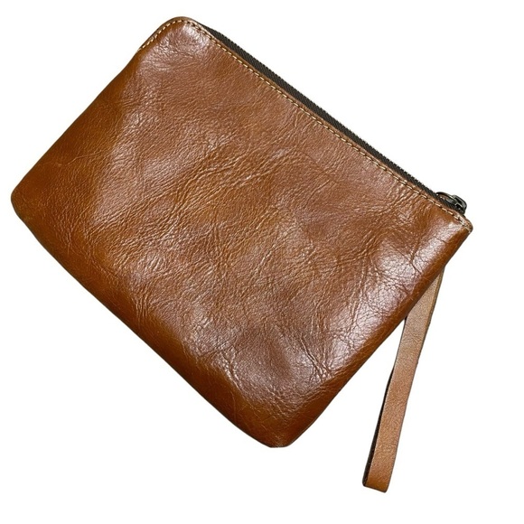 Patricia Nash Cassini Wristlet Brown Tooled Leather - Picture 2 of 7